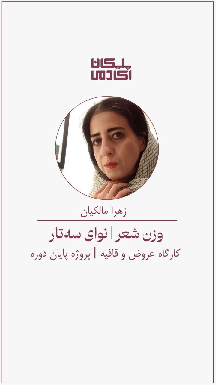 درک ریتم شعر با سه تار زهرا مالکیان (عمودی)